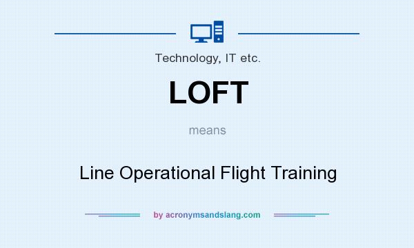 What does LOFT mean? It stands for Line Operational Flight Training