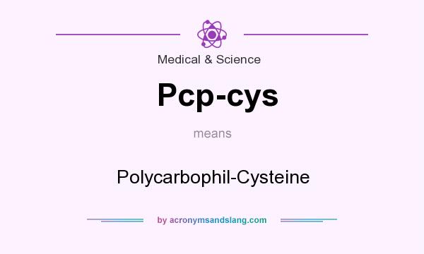 What does Pcp-cys mean? It stands for Polycarbophil-Cysteine