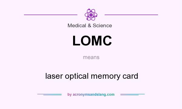 What does LOMC mean? It stands for laser optical memory card