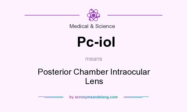 What does Pc-iol mean? It stands for Posterior Chamber Intraocular Lens