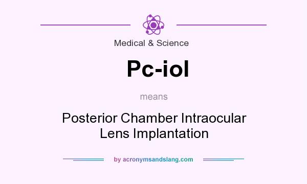 What does Pc-iol mean? It stands for Posterior Chamber Intraocular Lens Implantation