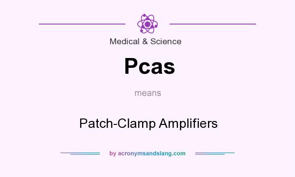 What does Pcas mean? It stands for Patch-Clamp Amplifiers