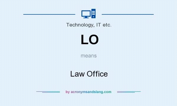 What does LO mean? It stands for Law Office