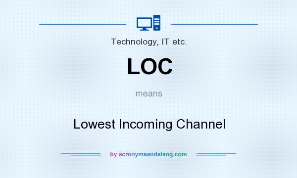 What does LOC mean? It stands for Lowest Incoming Channel