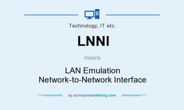 What does LNNI mean? It stands for LAN Emulation Network-to-Network Interface