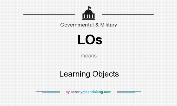 What does LOs mean? It stands for Learning Objects