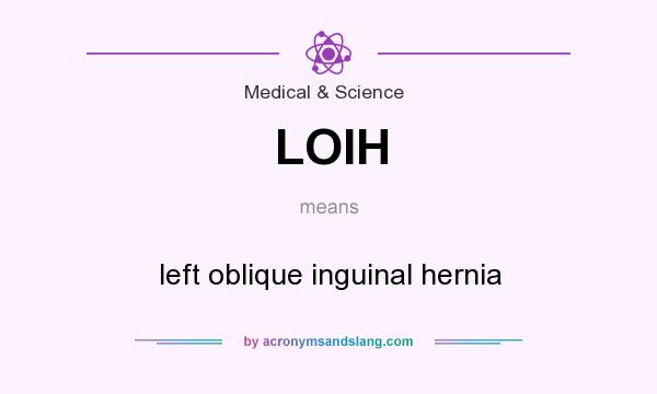 What does LOIH mean? It stands for left oblique inguinal hernia
