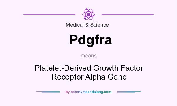 What does Pdgfra mean? It stands for Platelet-Derived Growth Factor Receptor Alpha Gene
