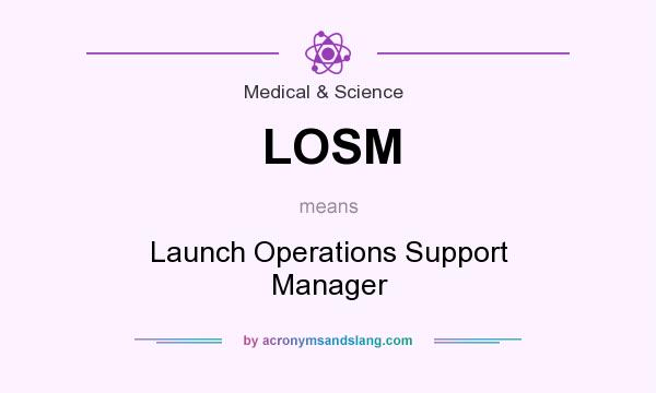 What does LOSM mean? It stands for Launch Operations Support Manager