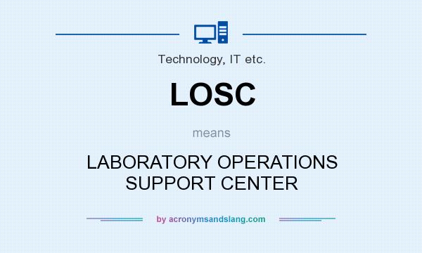What does LOSC mean? It stands for LABORATORY OPERATIONS SUPPORT CENTER