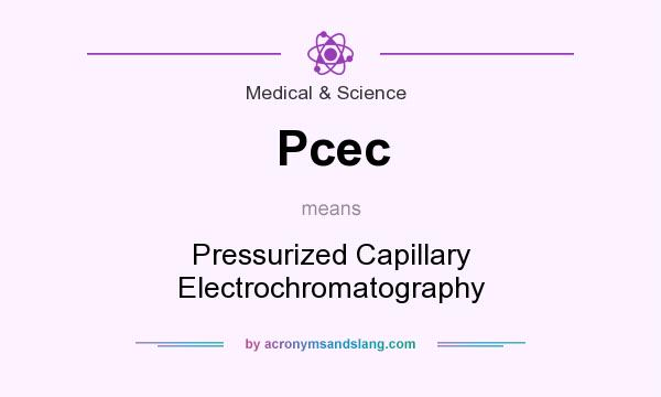 What does Pcec mean? It stands for Pressurized Capillary Electrochromatography