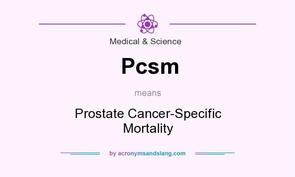What does Pcsm mean? It stands for Prostate Cancer-Specific Mortality