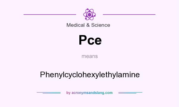 What does Pce mean? It stands for Phenylcyclohexylethylamine