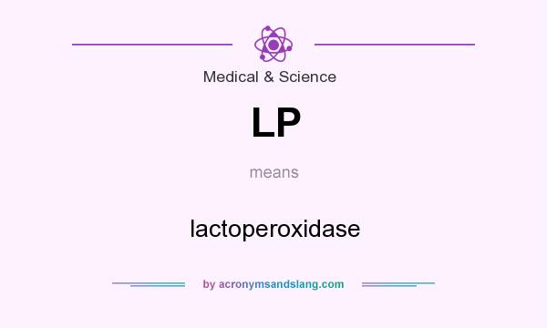 What does LP mean? It stands for lactoperoxidase