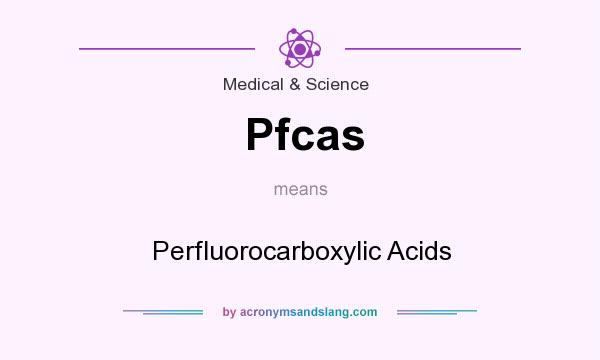 What does Pfcas mean? It stands for Perfluorocarboxylic Acids