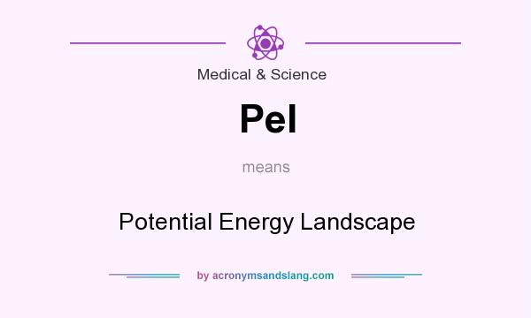 What does Pel mean? It stands for Potential Energy Landscape