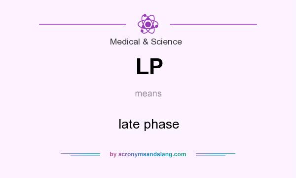 What does LP mean? It stands for late phase