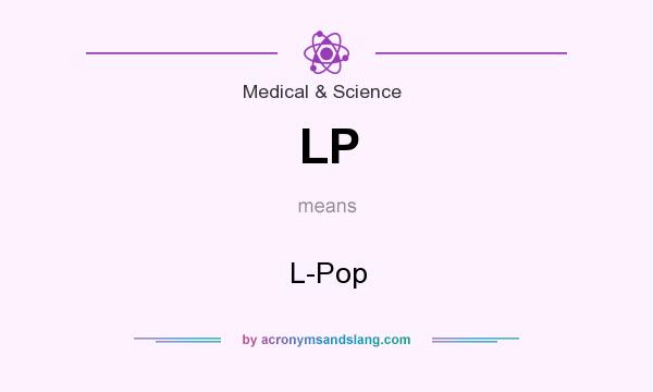 What does LP mean? It stands for L-Pop