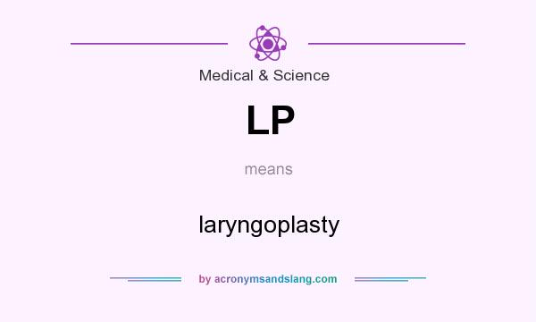 What does LP mean? It stands for laryngoplasty