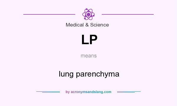 What does LP mean? It stands for lung parenchyma