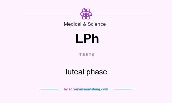 What does LPh mean? It stands for luteal phase