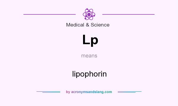 What does Lp mean? It stands for lipophorin