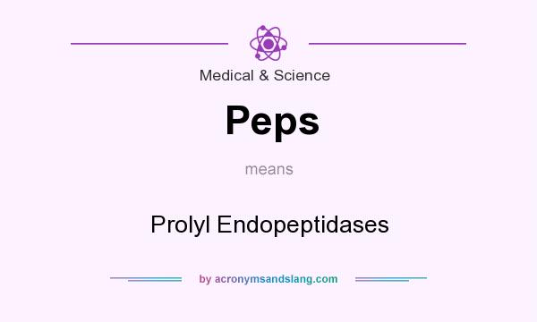 What does Peps mean? It stands for Prolyl Endopeptidases