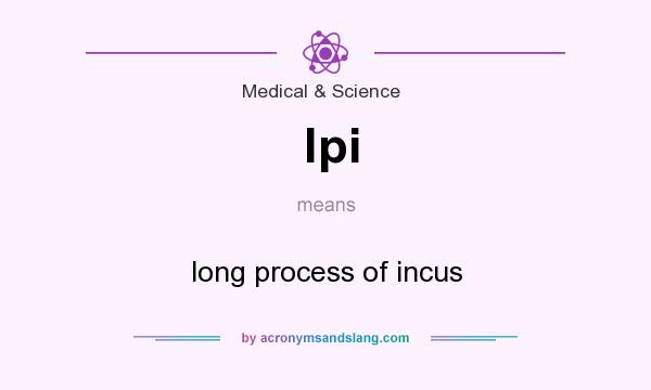 What does lpi mean? It stands for long process of incus