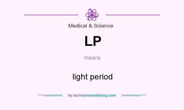 What does LP mean? It stands for light period