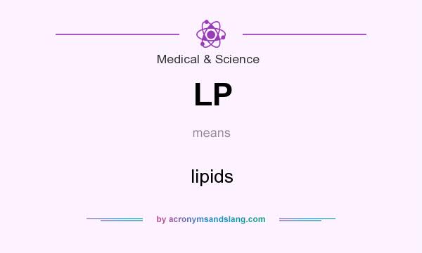 What does LP mean? It stands for lipids