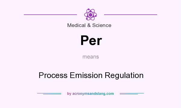 What does Per mean? It stands for Process Emission Regulation