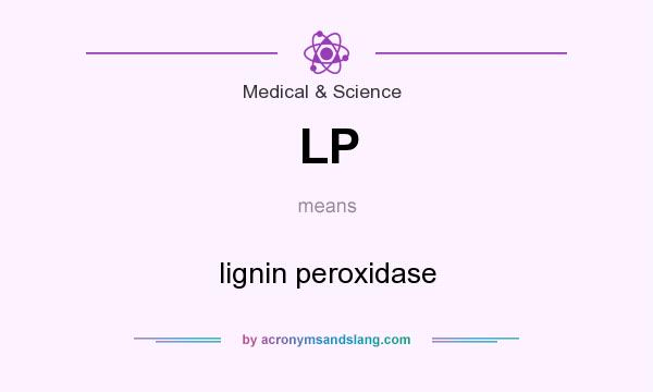 What does LP mean? It stands for lignin peroxidase