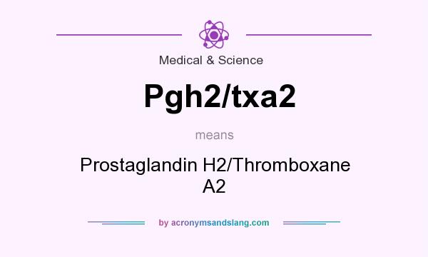 What does Pgh2/txa2 mean? It stands for Prostaglandin H2/Thromboxane A2