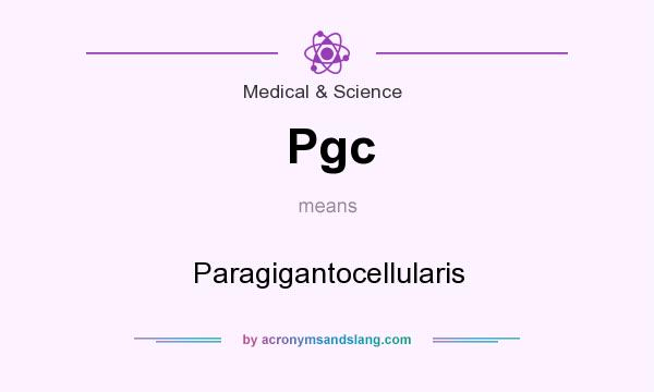 What does Pgc mean? It stands for Paragigantocellularis