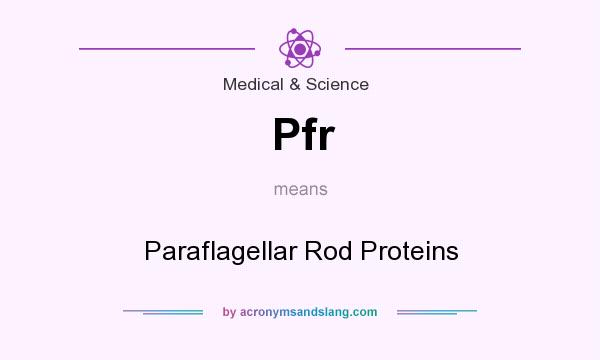 What does Pfr mean? It stands for Paraflagellar Rod Proteins