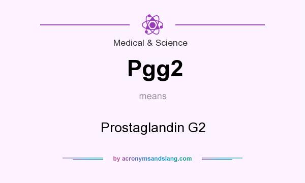 What does Pgg2 mean? It stands for Prostaglandin G2