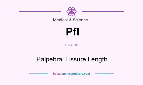 What does Pfl mean? It stands for Palpebral Fissure Length