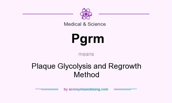 What does Pgrm mean? It stands for Plaque Glycolysis and Regrowth Method