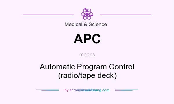 What does APC mean? It stands for Automatic Program Control (radio/tape deck)