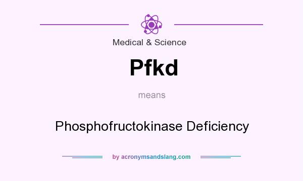 What does Pfkd mean? It stands for Phosphofructokinase Deficiency