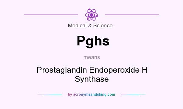What does Pghs mean? It stands for Prostaglandin Endoperoxide H Synthase