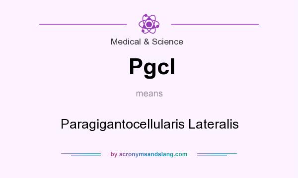 What does Pgcl mean? It stands for Paragigantocellularis Lateralis