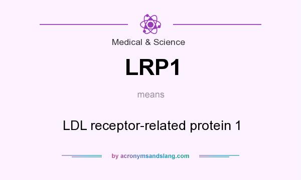 What does LRP1 mean? It stands for LDL receptor-related protein 1