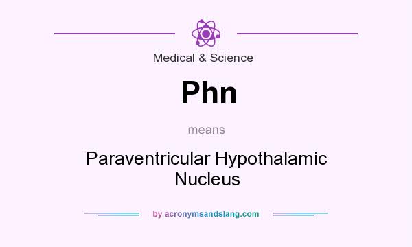 What does Phn mean? It stands for Paraventricular Hypothalamic Nucleus
