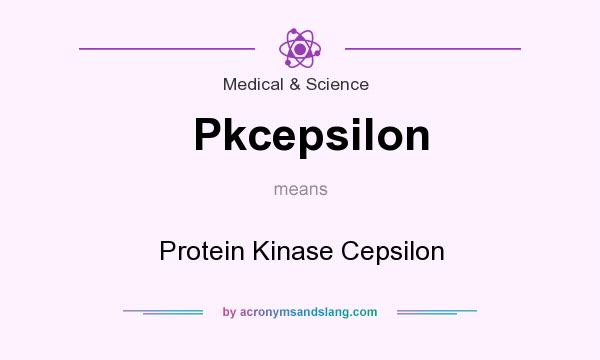 What does Pkcepsilon mean? It stands for Protein Kinase Cepsilon
