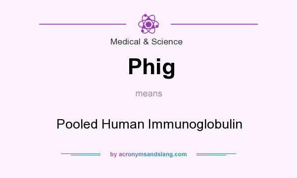 What does Phig mean? It stands for Pooled Human Immunoglobulin