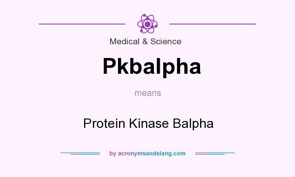 What does Pkbalpha mean? It stands for Protein Kinase Balpha