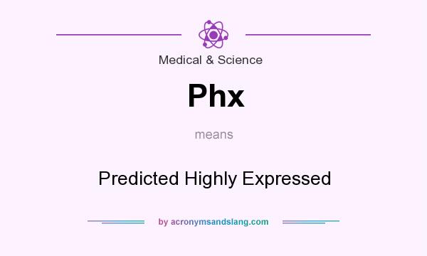 What does Phx mean? It stands for Predicted Highly Expressed