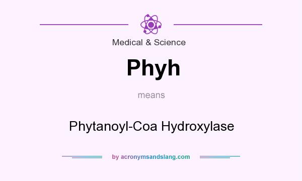 What does Phyh mean? It stands for Phytanoyl-Coa Hydroxylase
