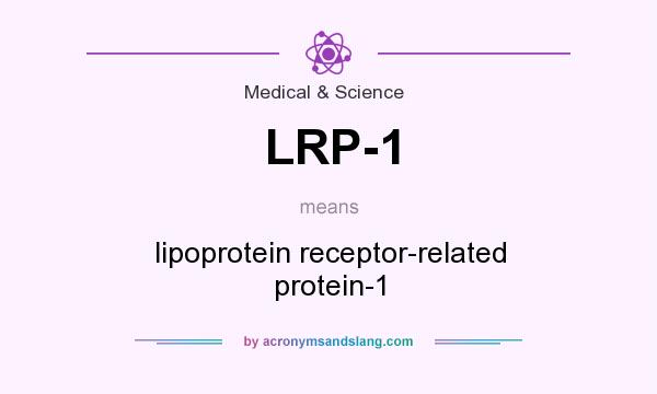 What does LRP-1 mean? It stands for lipoprotein receptor-related protein-1